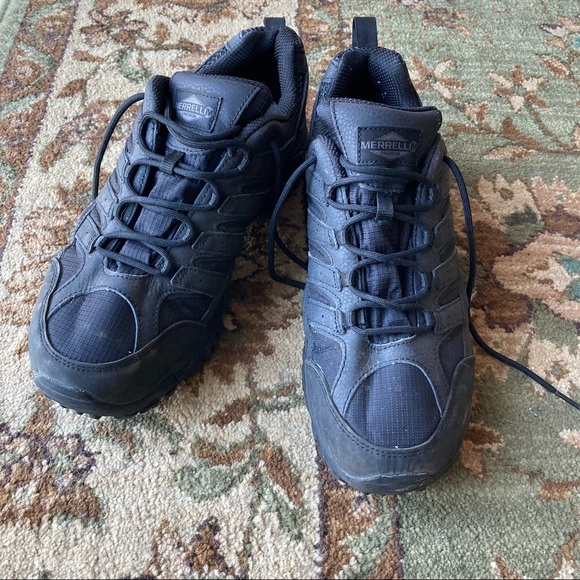 Merrell Shoes | Merrill Vibram All Black Mens Hiking Shoe | Size 13 | Perfect Soles | Color: Black | Size: 13 | Annie_Olde's Closet